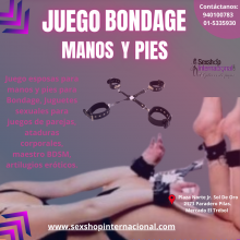 JUEGO BONDAGE PARA MANOS Y PIES 